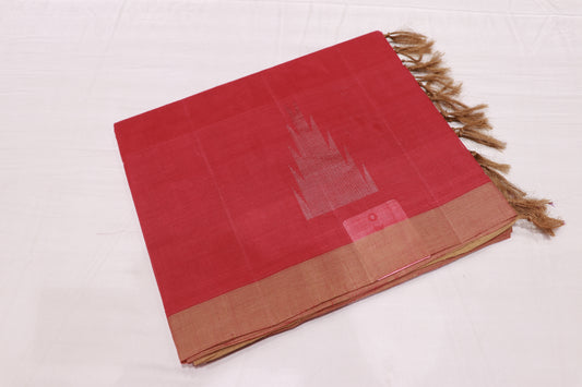Cotton  Saree  Pink Colour - Vaishali Silks