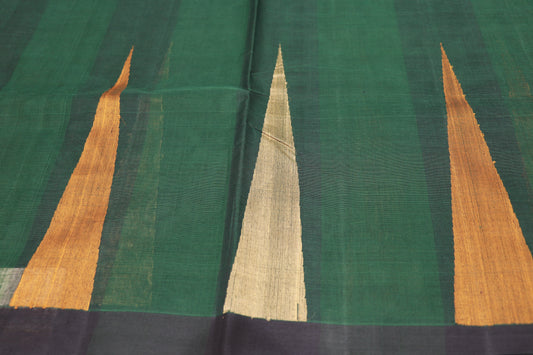 Cotton  Saree Green  Colour - Vaishali Silks