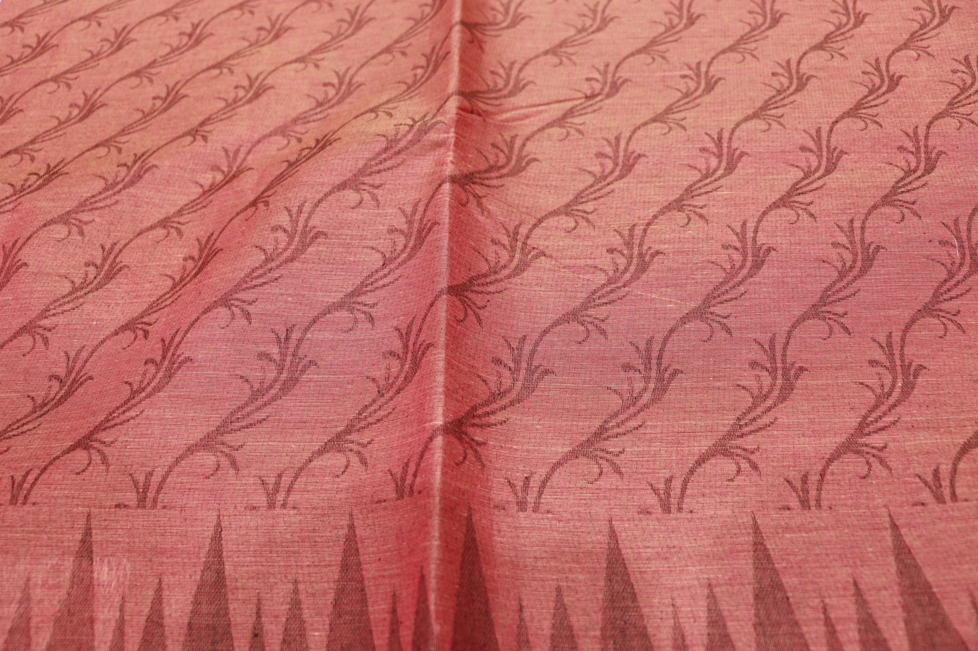 Cotton  Saree  Peach  Colour - Vaishali Silks
