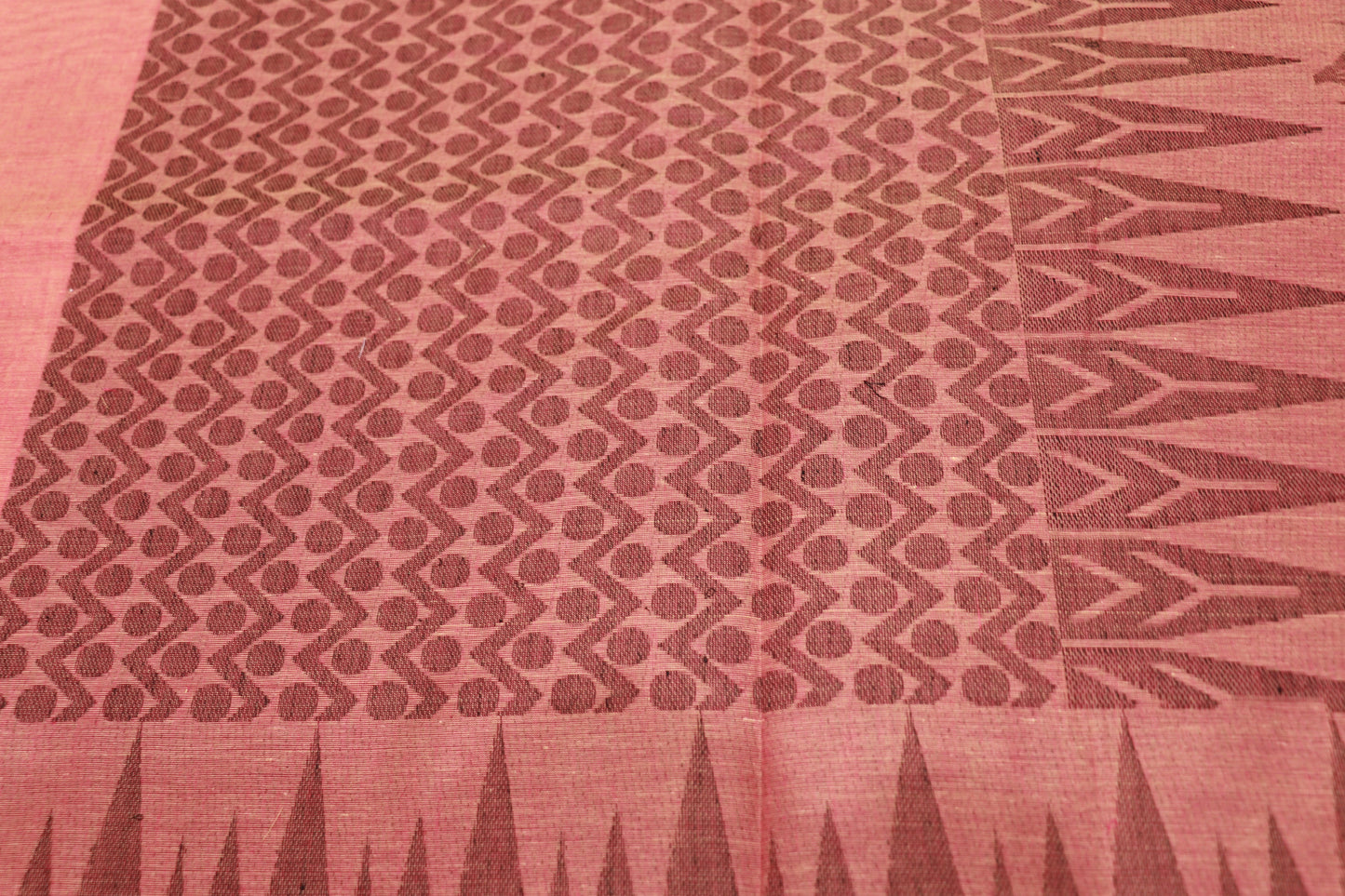 Cotton  Saree  Peach  Colour - Vaishali Silks