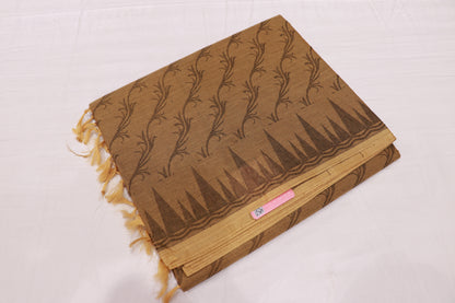 Cotton  Saree Light Mustard Colour - Vaishali Silks