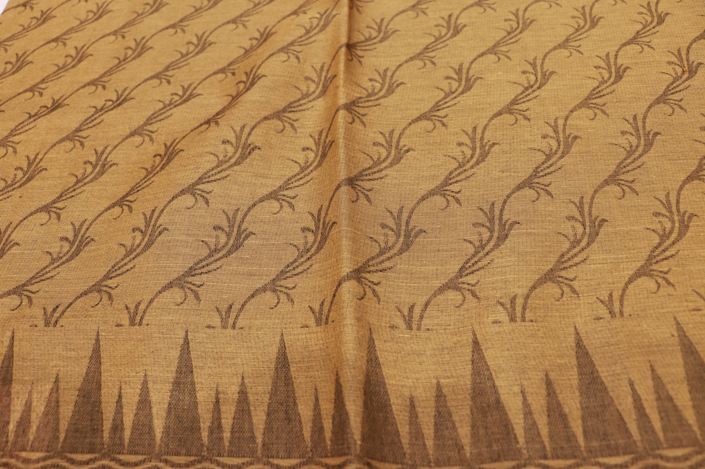 Cotton  Saree Light Mustard Colour - Vaishali Silks