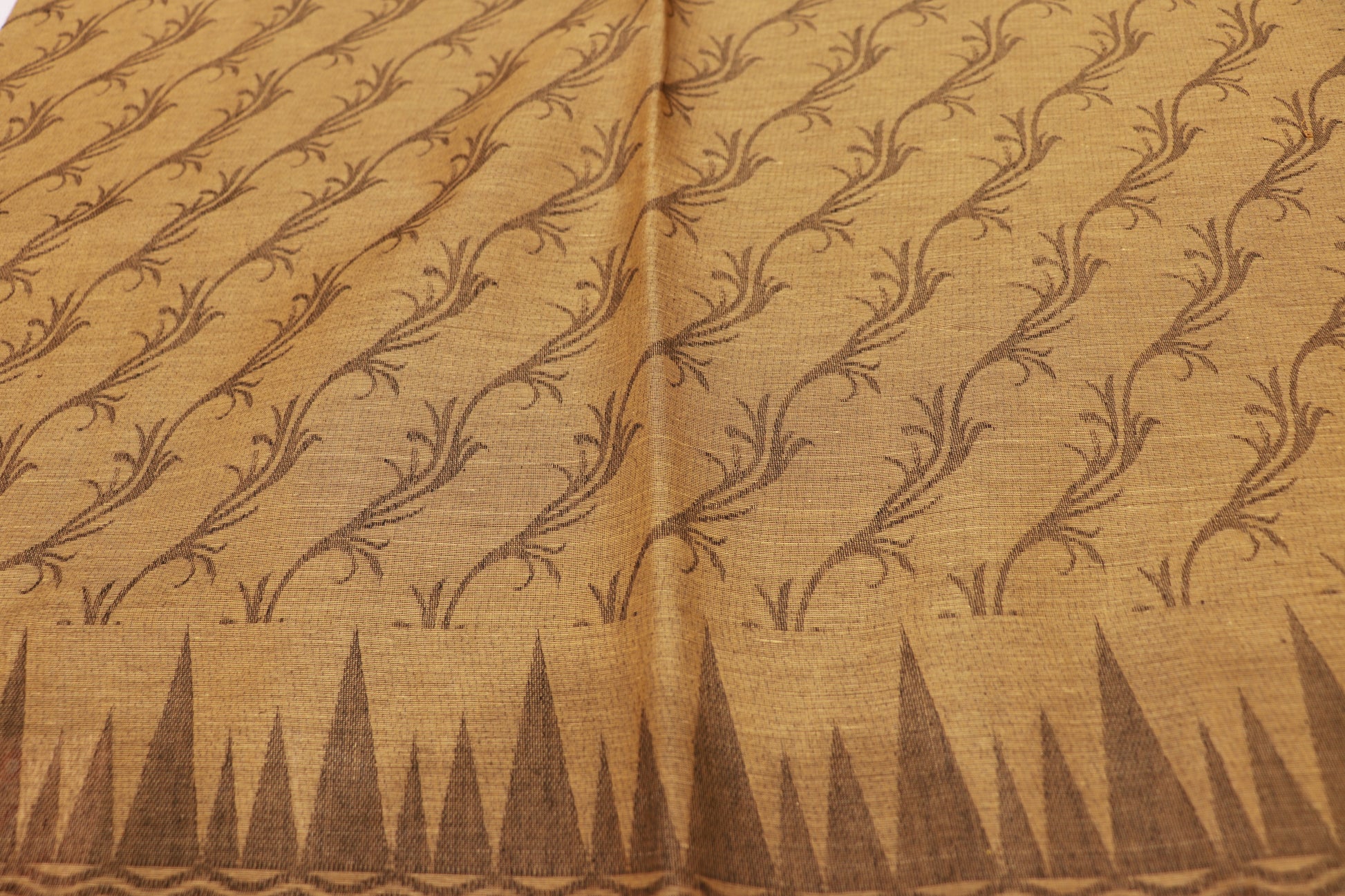 Cotton  Saree Light Mustard Colour - Vaishali Silks