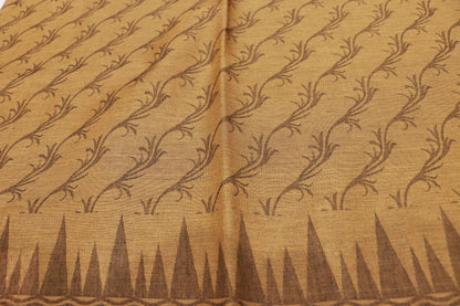 Cotton  Saree Light Mustard Colour - Vaishali Silks