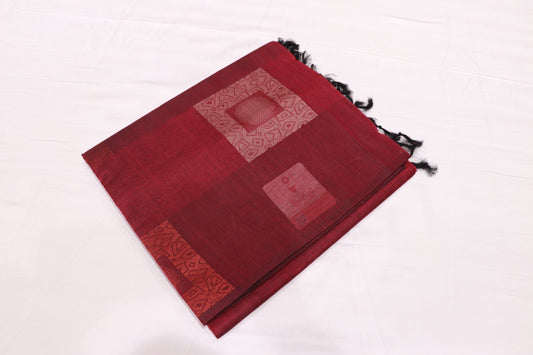 Cotton Saree  Violet Colour - Vaishali Silks