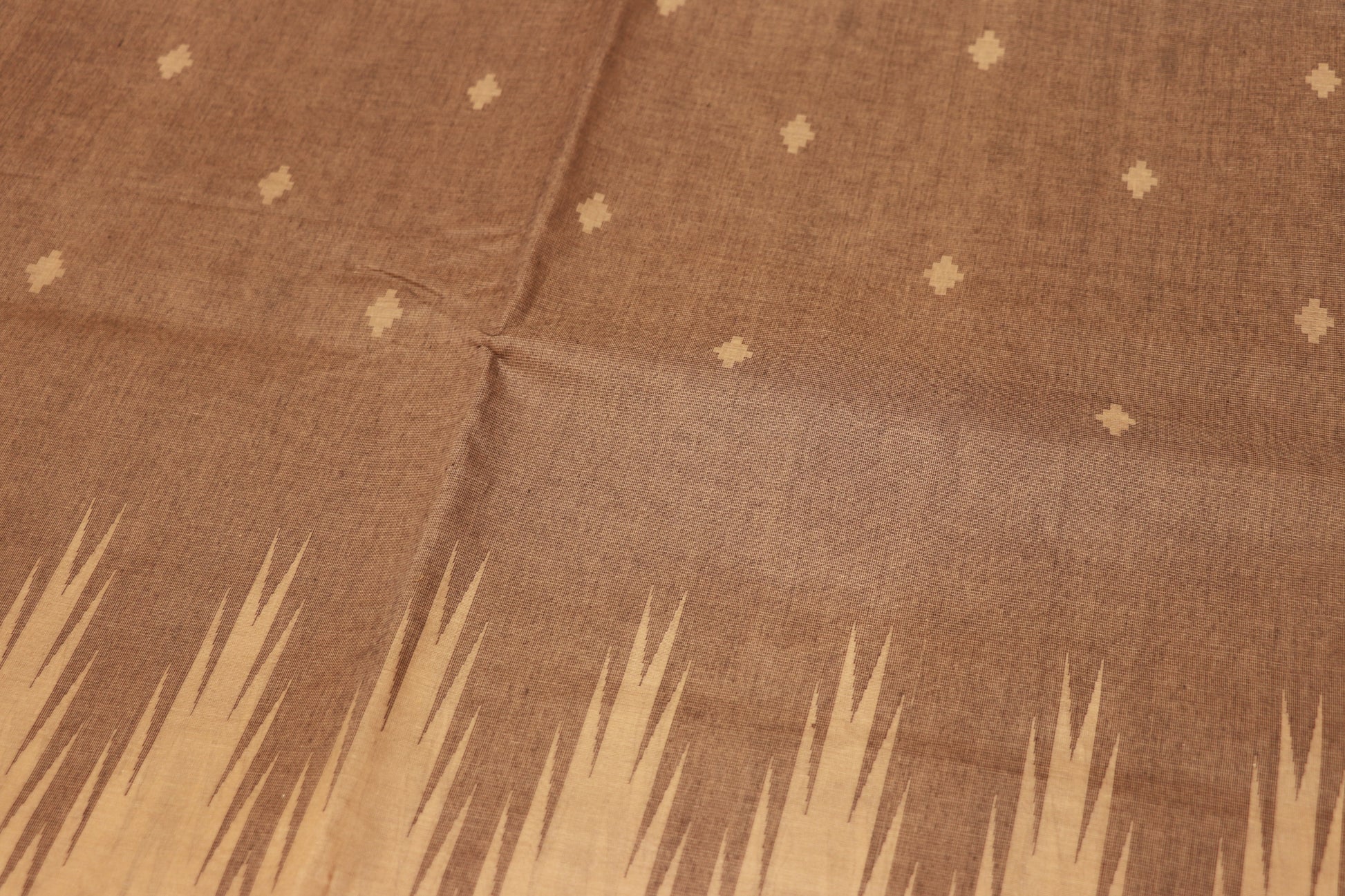 Cotton Saree Brown Colour - Vaishali Silks