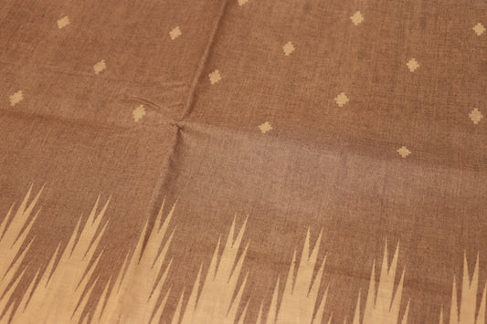 Cotton Saree Brown Colour - Vaishali Silks