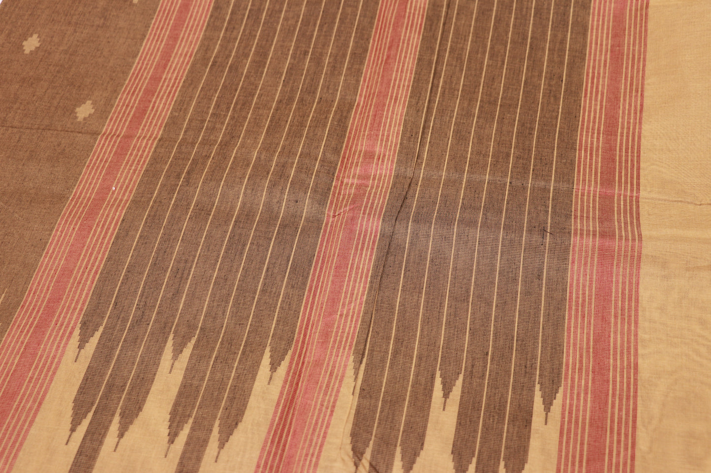 Cotton Saree Brown Colour - Vaishali Silks