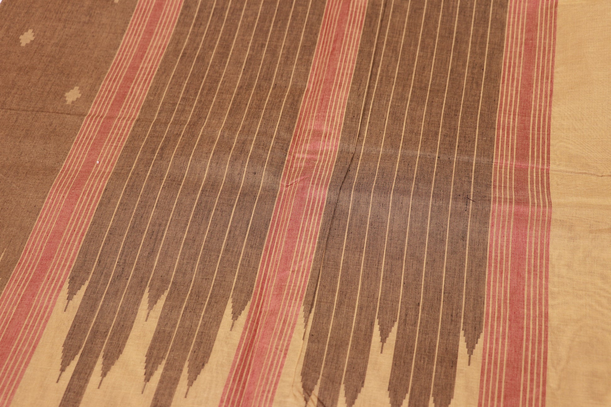 Cotton Saree Brown Colour - Vaishali Silks