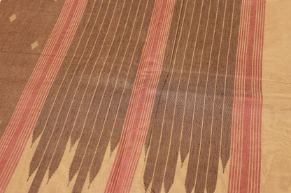 Cotton Saree Brown Colour - Vaishali Silks