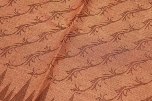 Cotton Saree Light  Brown Colour - Vaishali Silks