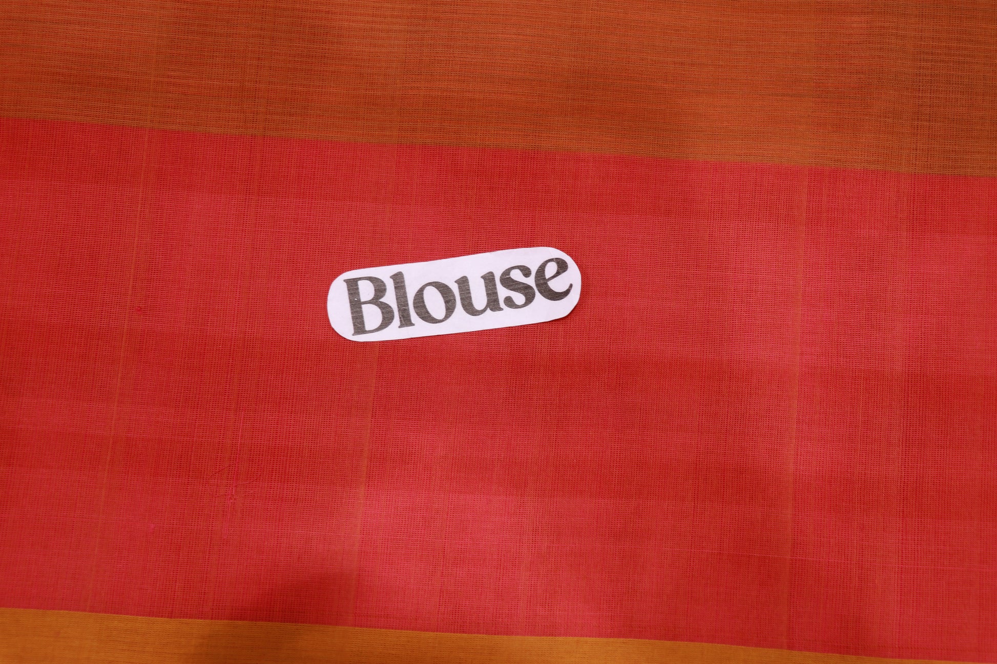 cotton saree Orange colour - Vaishali Silks