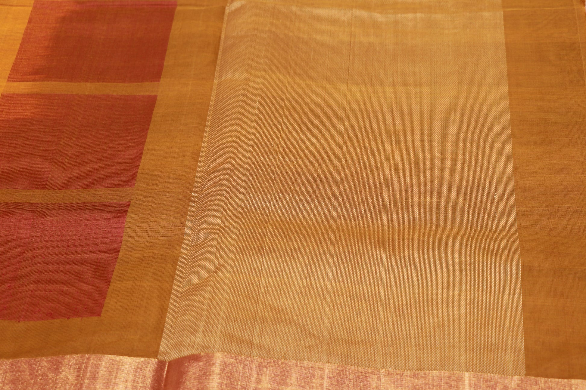 cotton saree Yellow colour - Vaishali Silks