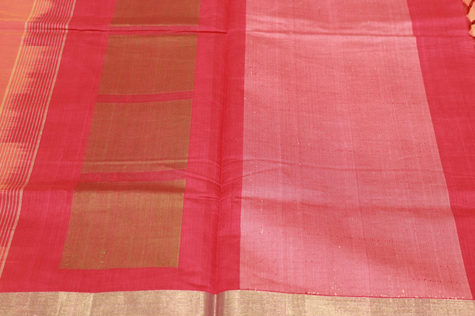 cotton saree Peach  Colour - Vaishali Silks