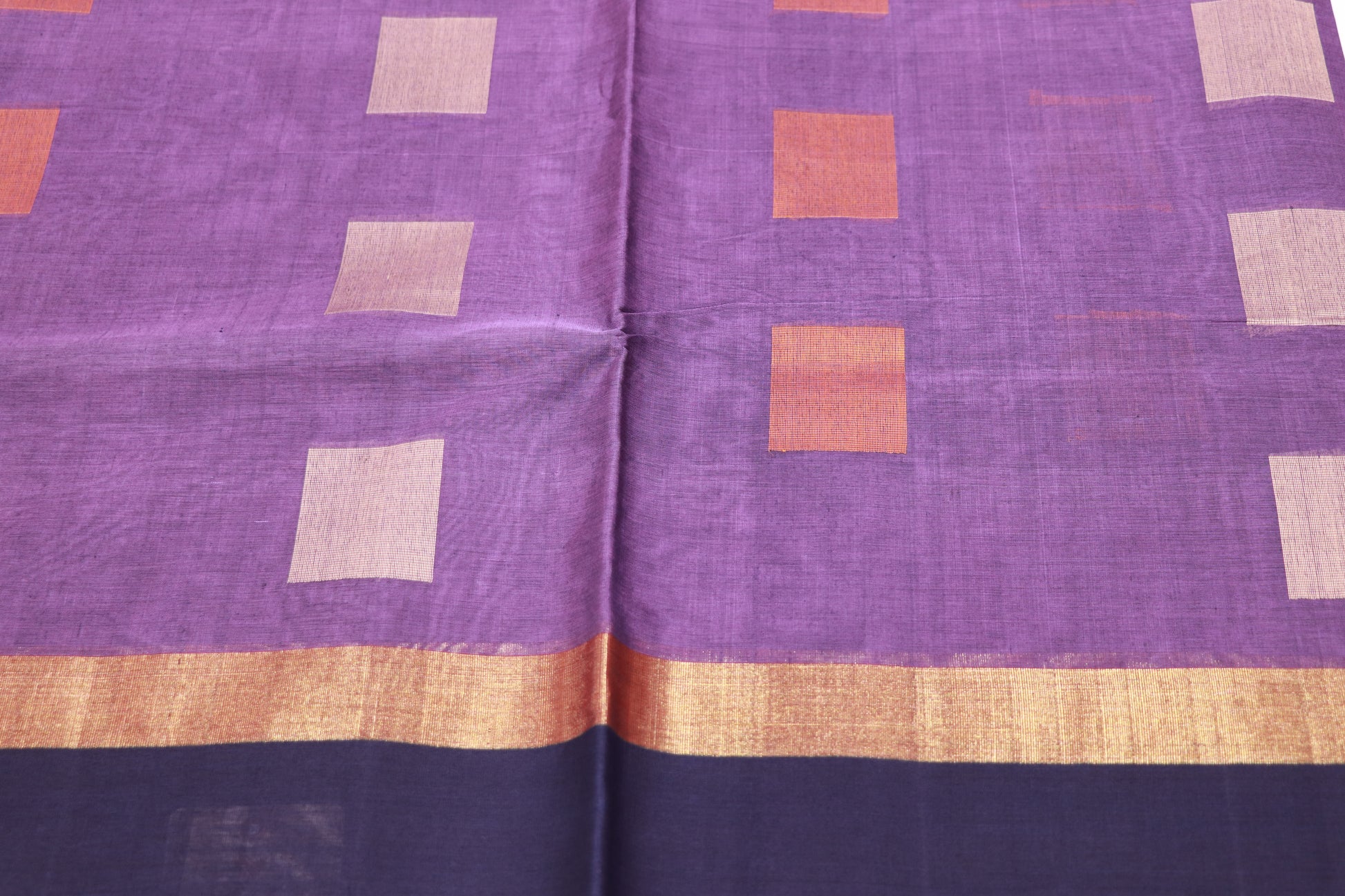 cotton saree violet Colour - Vaishali Silks