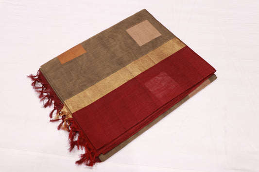 cotton saree Green colour - Vaishali Silks