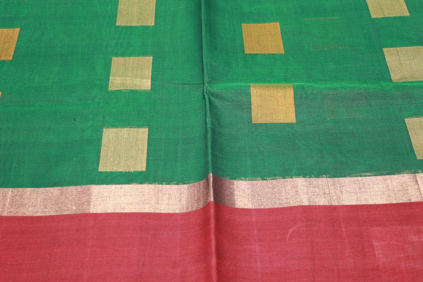 cotton saree Green Colour - Vaishali Silks