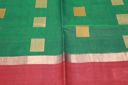 cotton saree Green Colour - Vaishali Silks