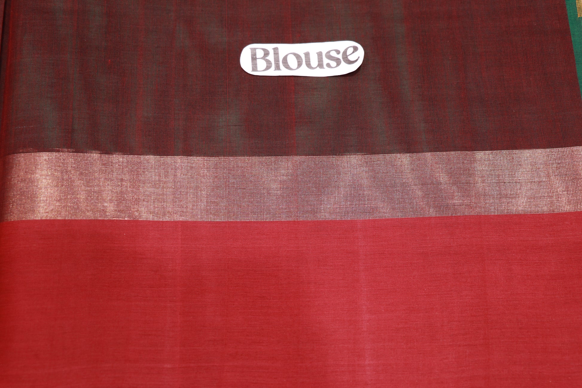 cotton saree Green Colour - Vaishali Silks