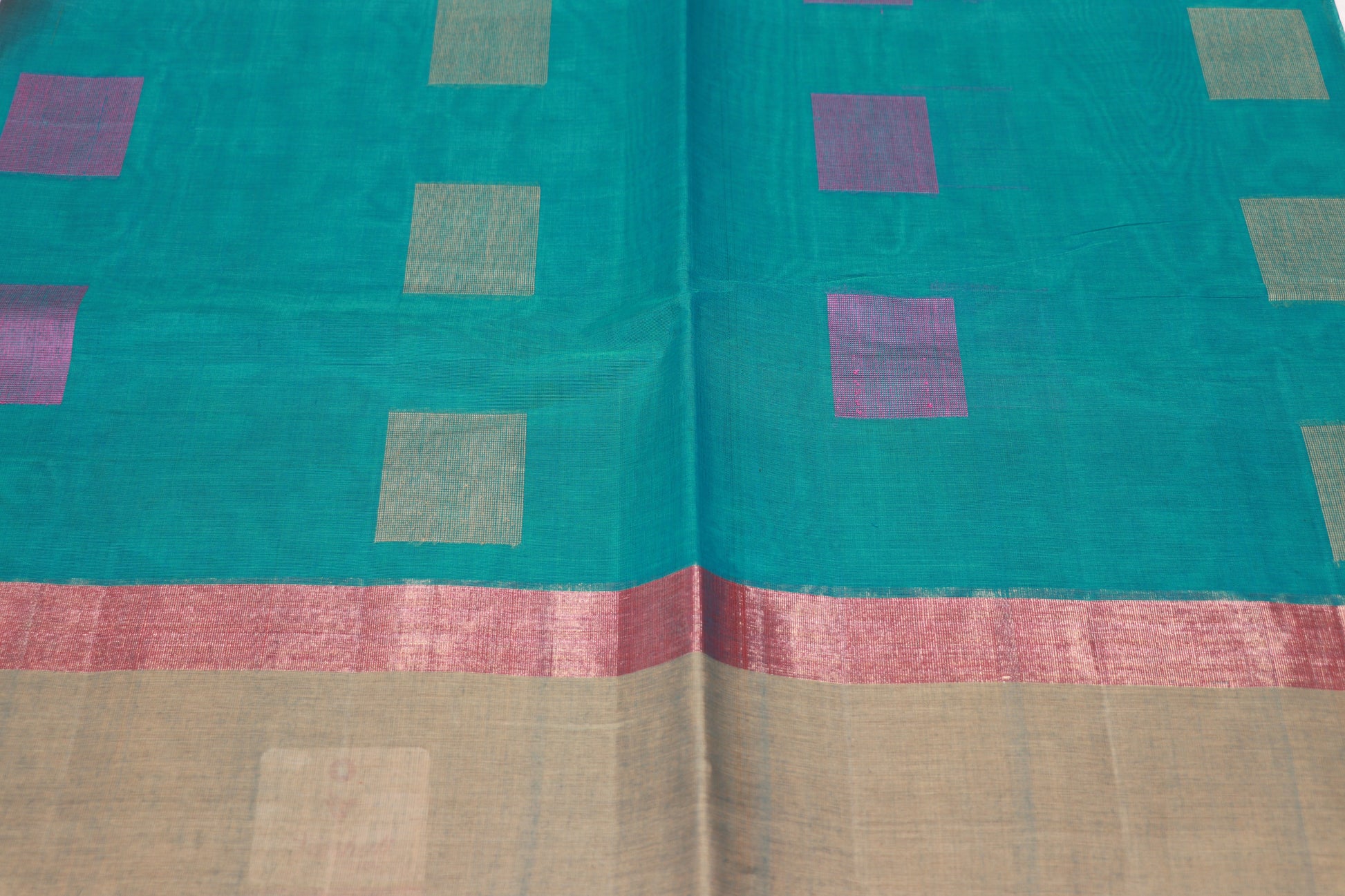 cotton saree Blue Colour - Vaishali Silks