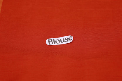 Cotton Saree Orange Colour - Vaishali Silks