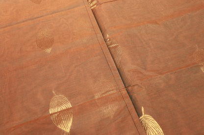 Cotton Saree  Orange  Colour - Vaishali Silks