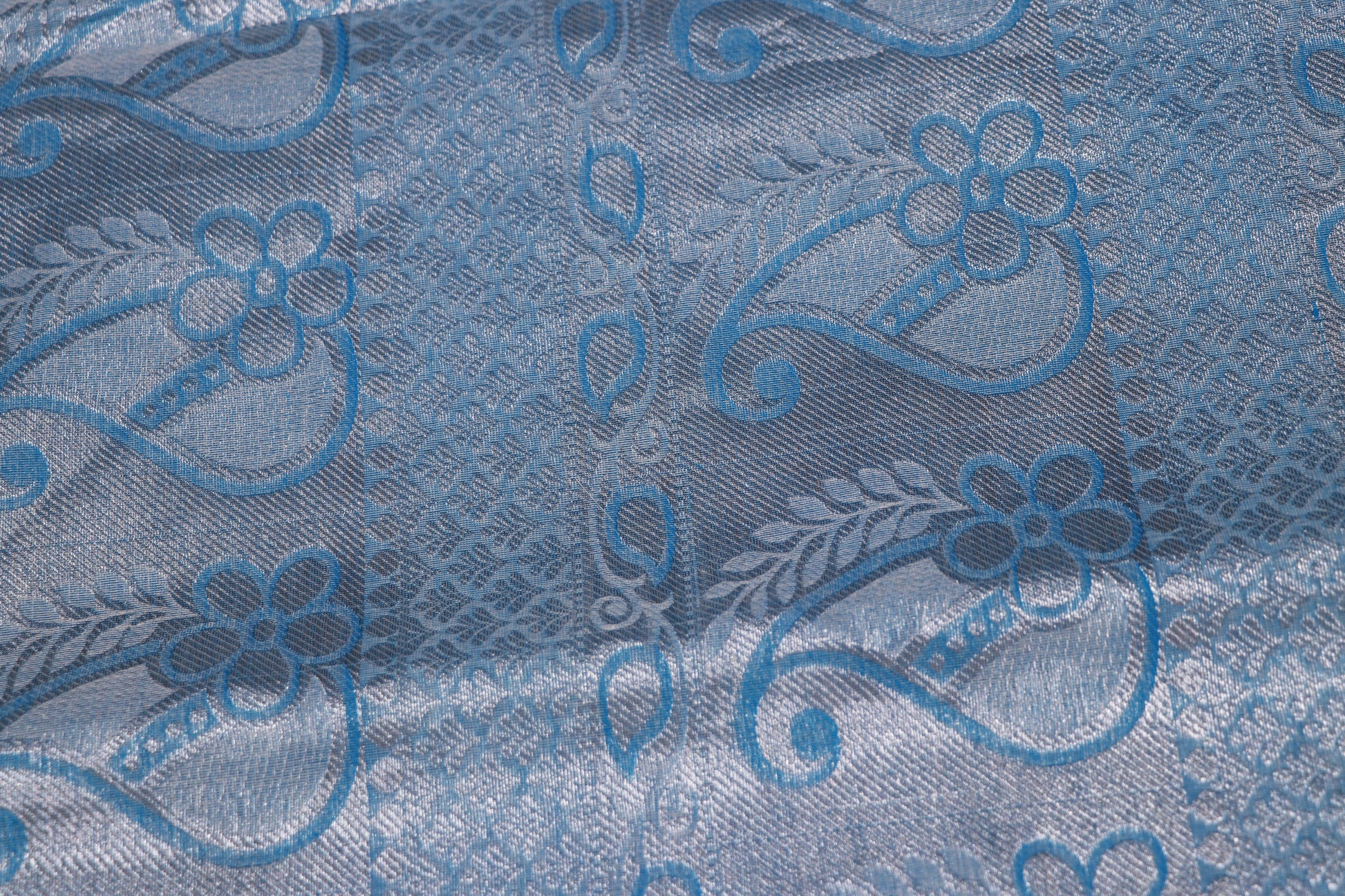 Cotton Saree  Blue colour - Vaishali Silks