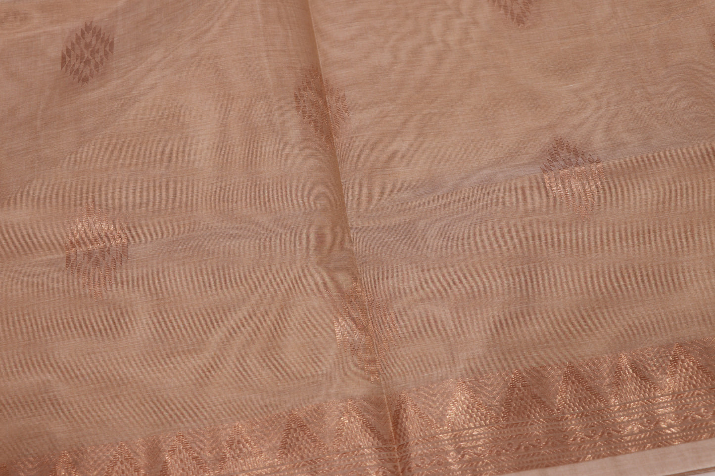 Cotton Saree Sandel  Colour - Vaishali Silks