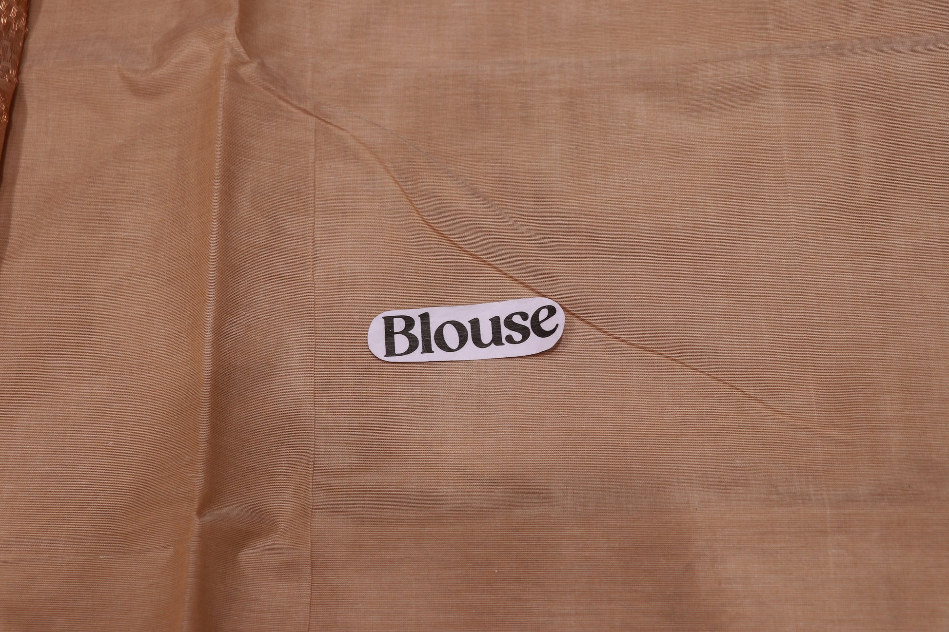 Cotton Saree Sandel  Colour - Vaishali Silks