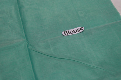 Cotton Saree Light  Green - Vaishali Silks