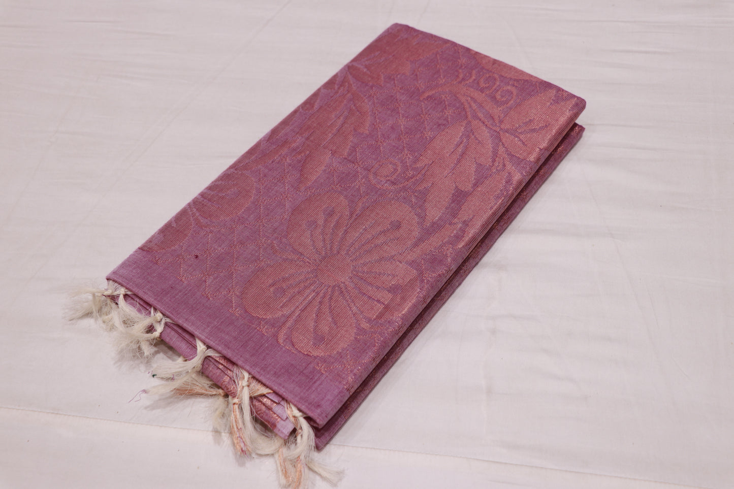 Cotton Saree Violet Colour - Vaishali Silks