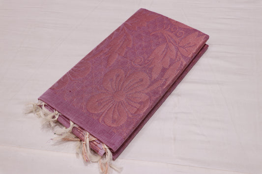 Cotton Saree Violet Colour - Vaishali Silks