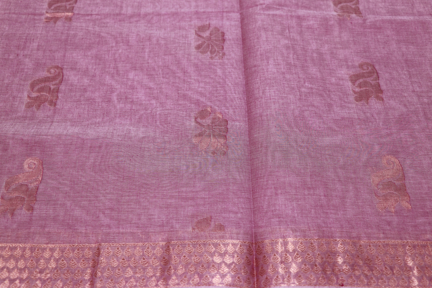 Cotton Saree Violet Colour - Vaishali Silks