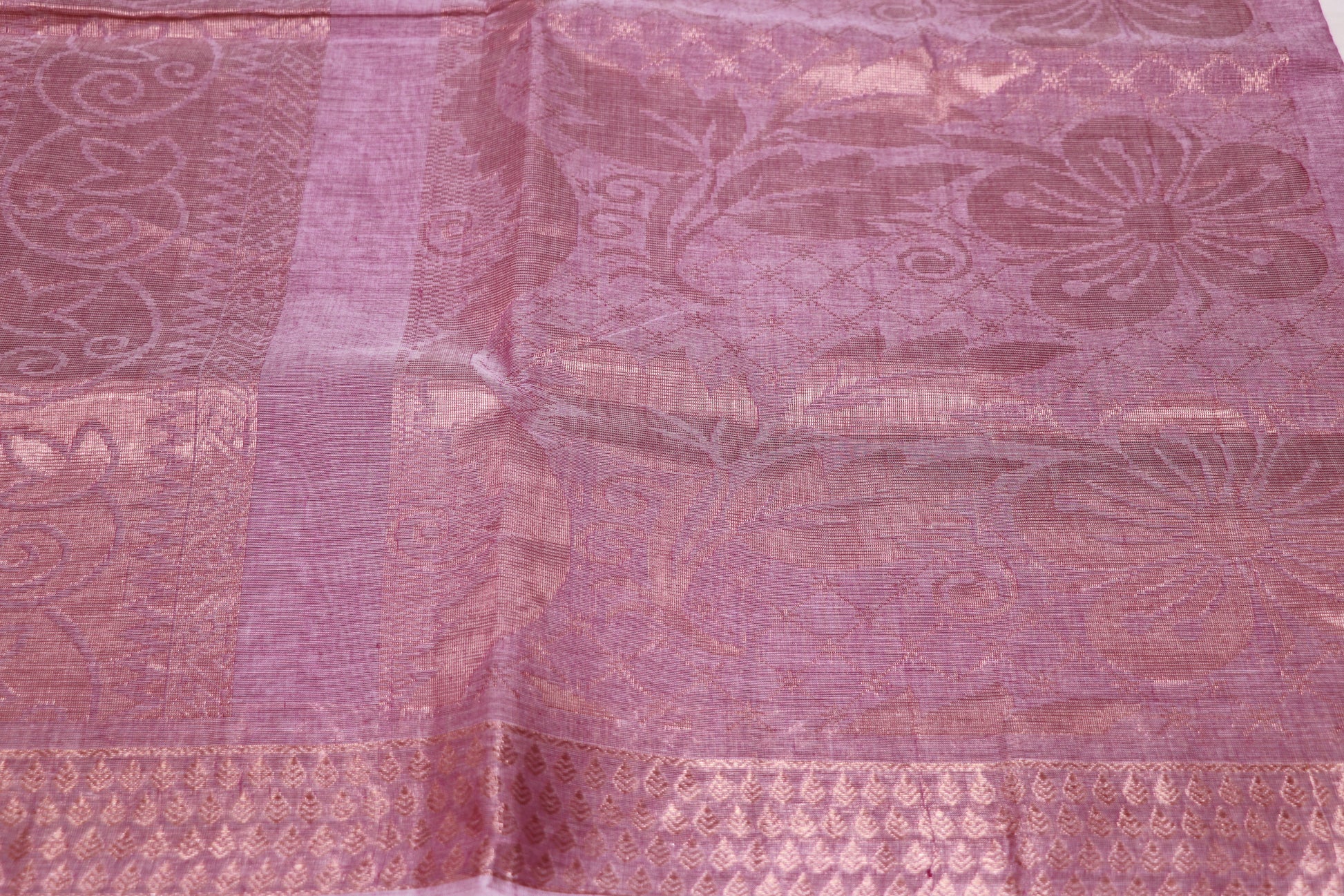 Cotton Saree Violet Colour - Vaishali Silks