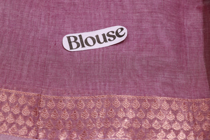 Cotton Saree Violet Colour - Vaishali Silks