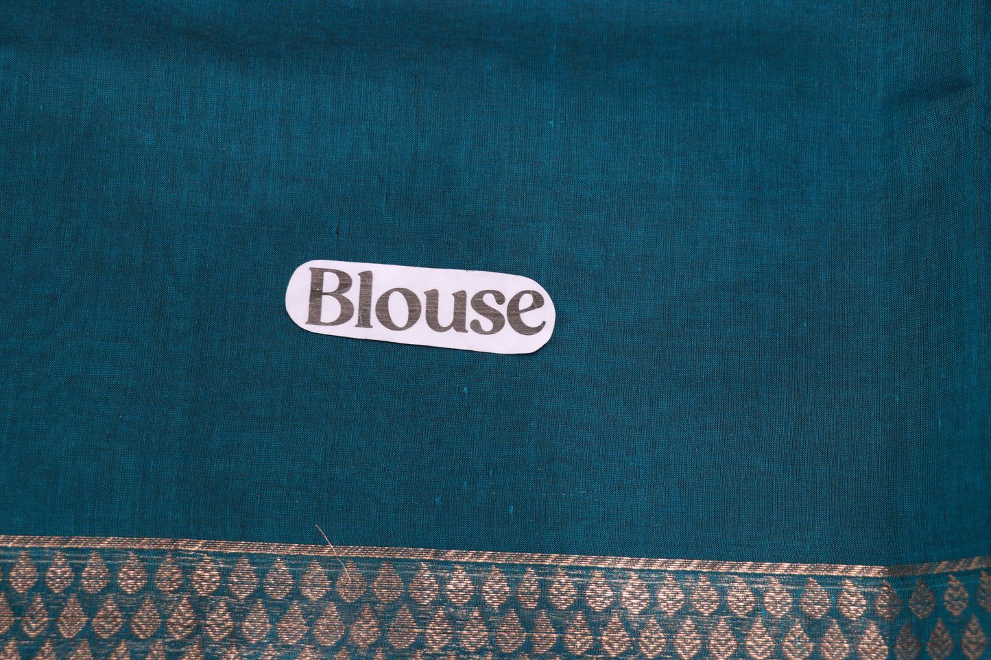 Cotton Saree blue   colour - Vaishali Silks