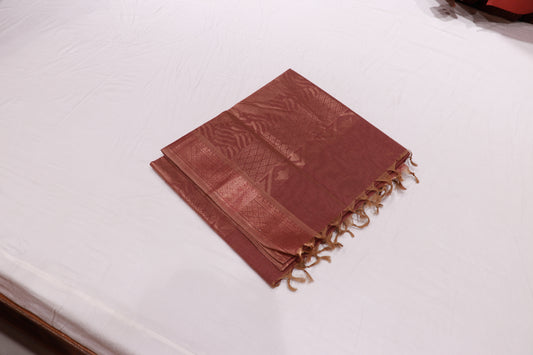 Cotton Saree light pink  colour - Vaishali Silks