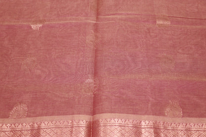 Cotton Saree light pink  colour - Vaishali Silks