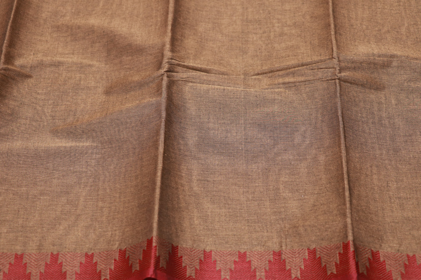 Cotton Saree Brown Colour - Vaishali Silks