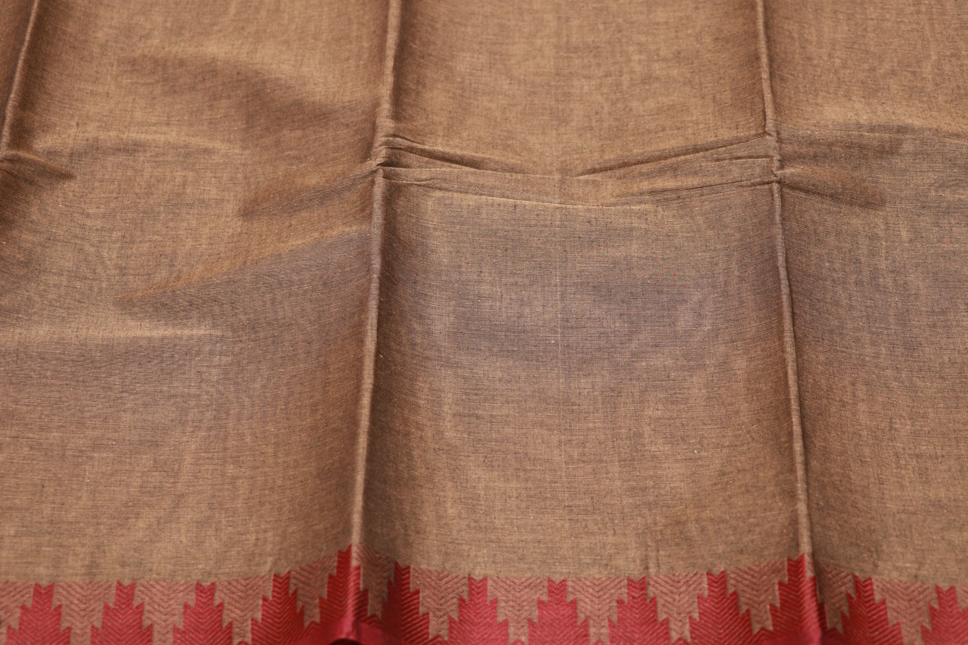 Cotton Saree Brown Colour - Vaishali Silks