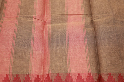 Cotton Saree Brown Colour - Vaishali Silks