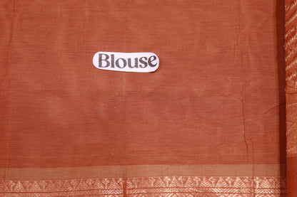 Cotton Saree  Santel Colour - Vaishali Silks