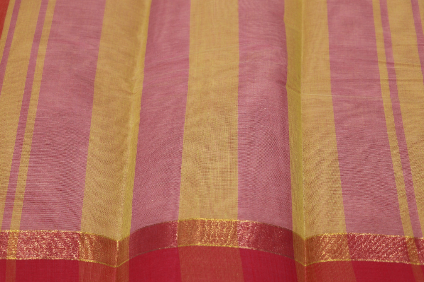 Cotton Saree Peach Colour - Vaishali Silks