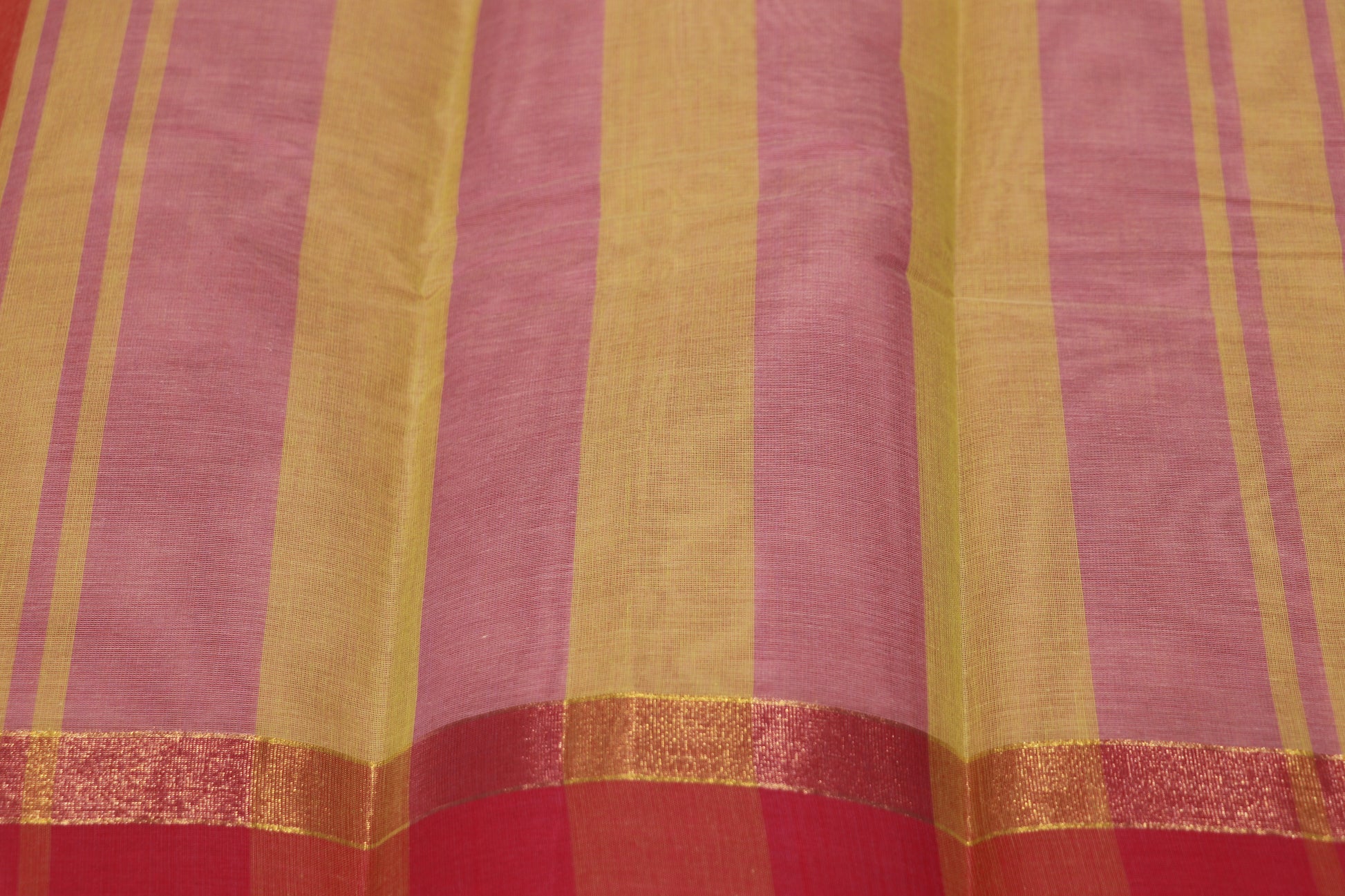 Cotton Saree Peach Colour - Vaishali Silks