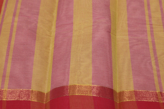 Cotton Saree Peach Colour - Vaishali Silks