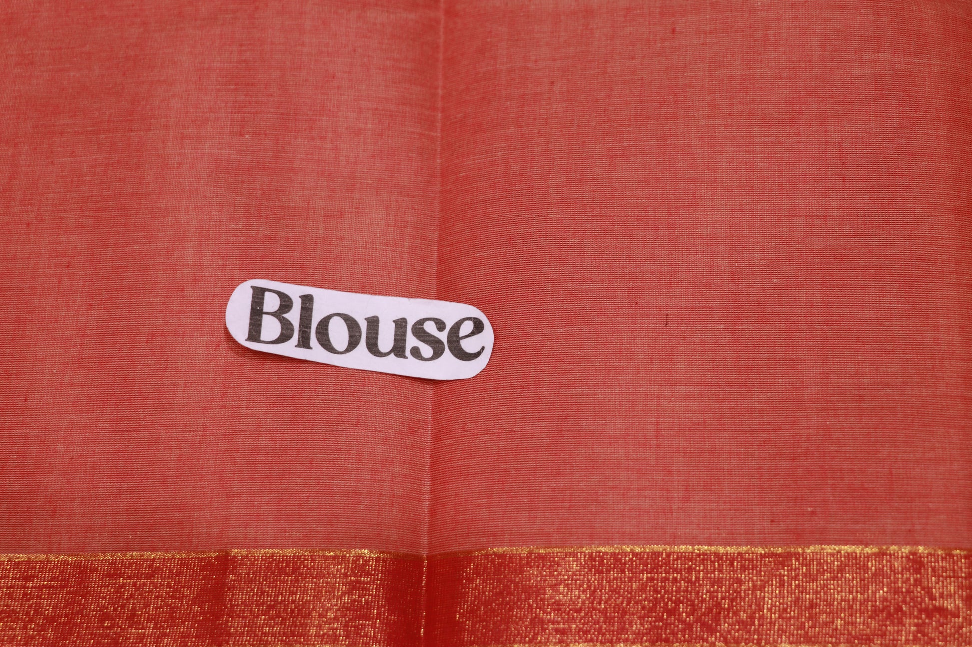 Cotton Saree Peach Colour - Vaishali Silks