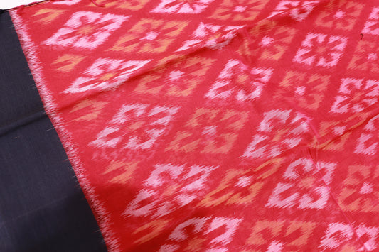 Cotton Saree  PInk With  Blue - Vaishali Silks