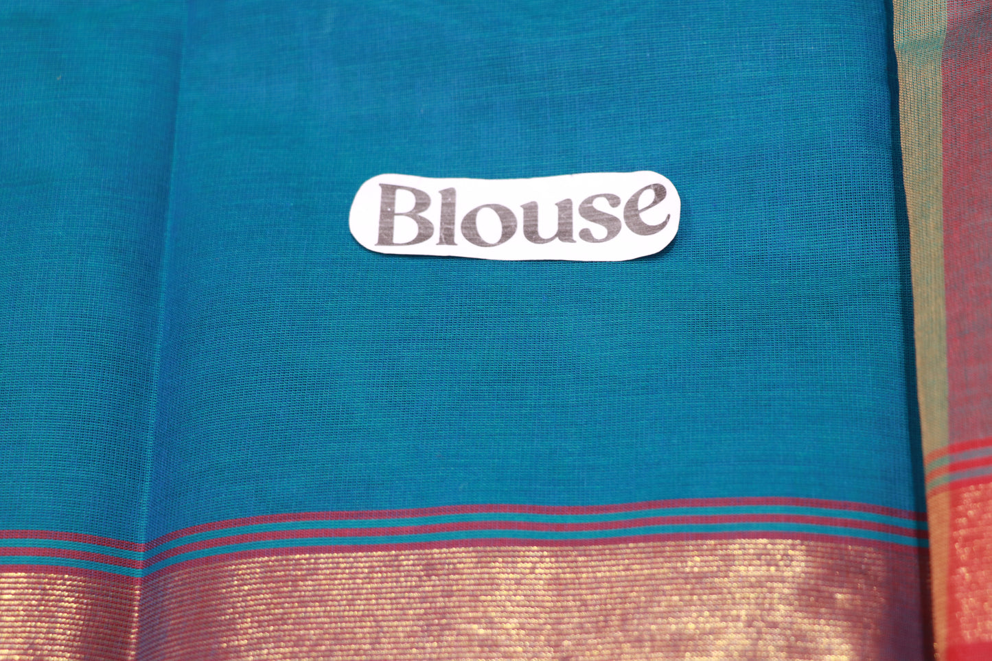 Cotton Saree  Blue  Colour - Vaishali Silks