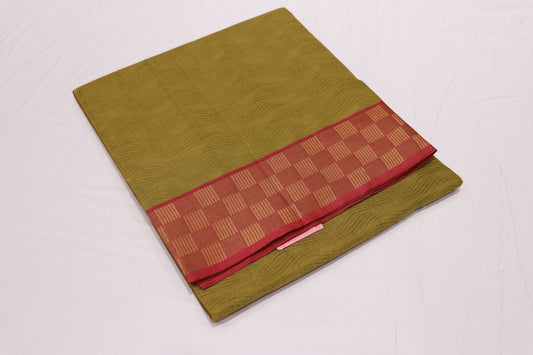 Cotton  saree  Green Colour - Vaishali Silks