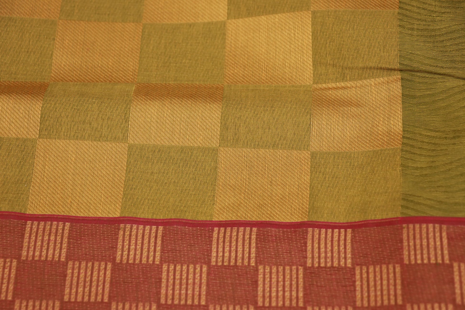 Cotton  saree  Green Colour - Vaishali Silks